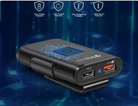 Carregador Veicular Turbo 36w 4 Saídas Usb Cabo 1.8 Metros Preto - Foto 4