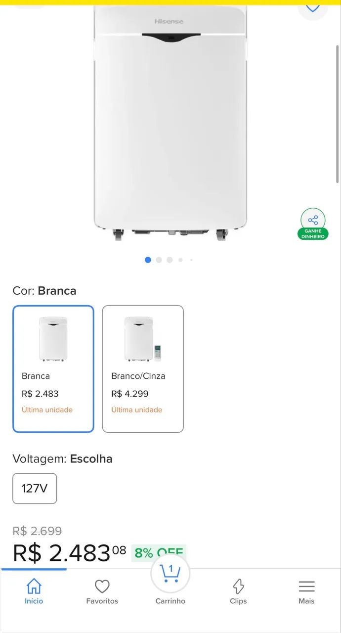 Ar condicionado portátil - Na caixa e c nota fiscal  - Foto 5
