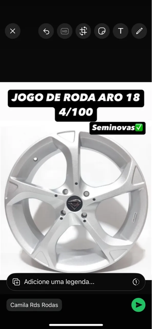 Jogo de Rodas Aro 18 - 4/100