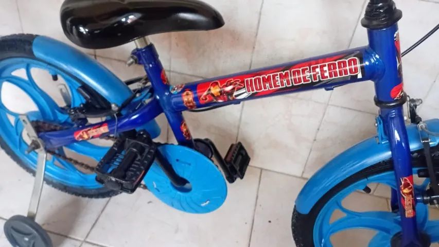 Bicicleta Aro 16 Homem de Ferro - Foto 3