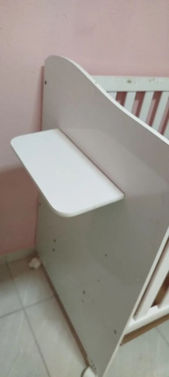 Berço de Bebê Branco Usado - Foto 5