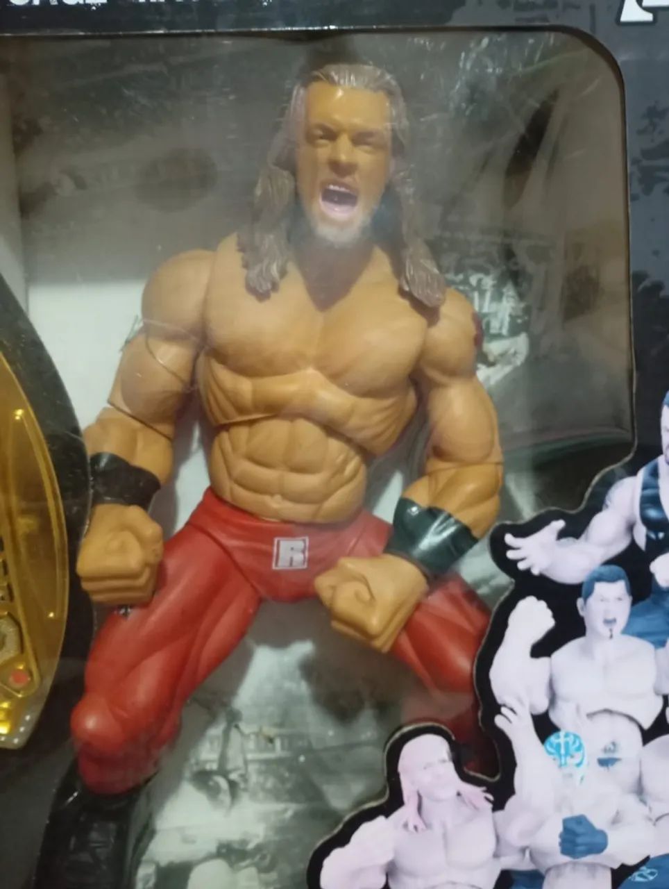 Ring Giants WWE Edge - 35 cm - Com cinturão - Colecionador / Raro
