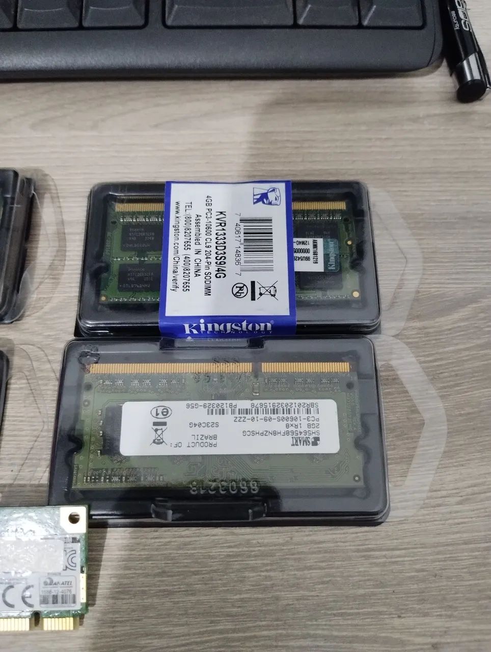 Memórias notebook e placa de rede - Foto 3