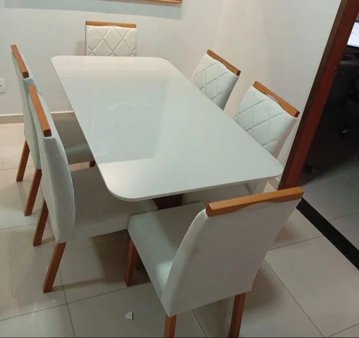 Mesa de Jantar celestial  - 6 Cadeiras - Foto 2