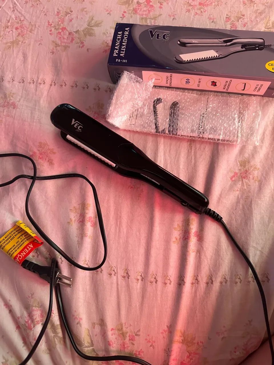 Prancha chapinha cabelo Alisadora VEC PA-101 nova 