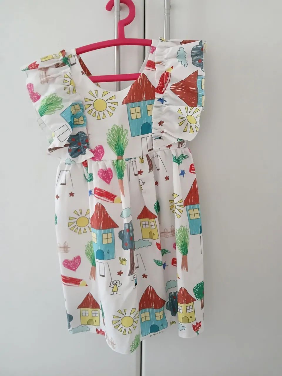 Vestido infantil menina desenho