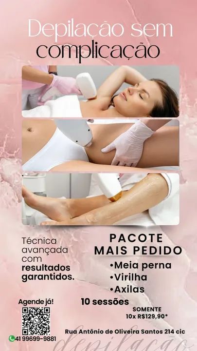 Depilação a Laser 10 sessões 