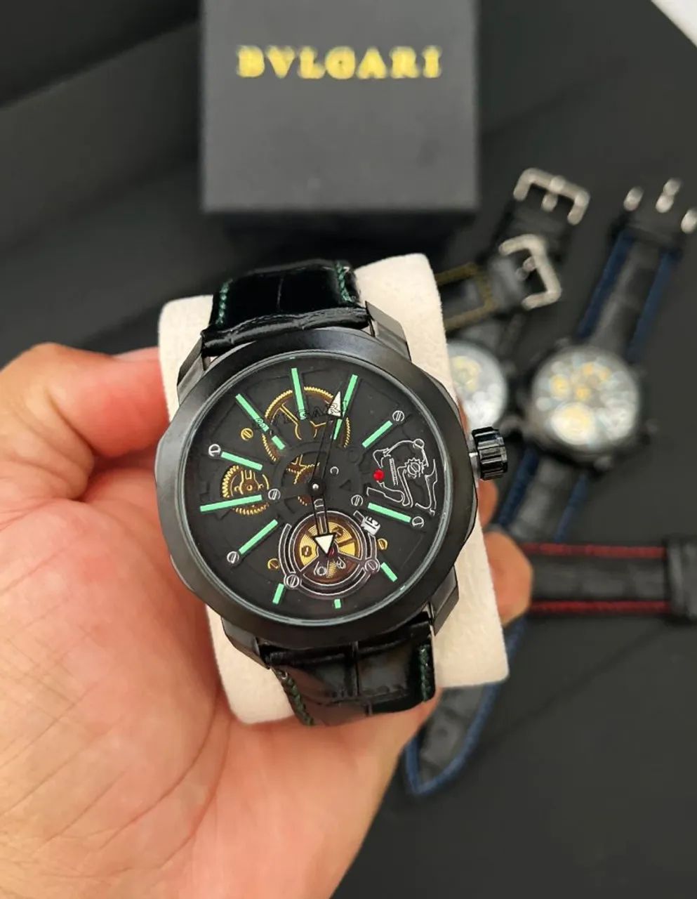 Relógio Bvlgari Skeleton, várias cores disponíveis  - Foto 3