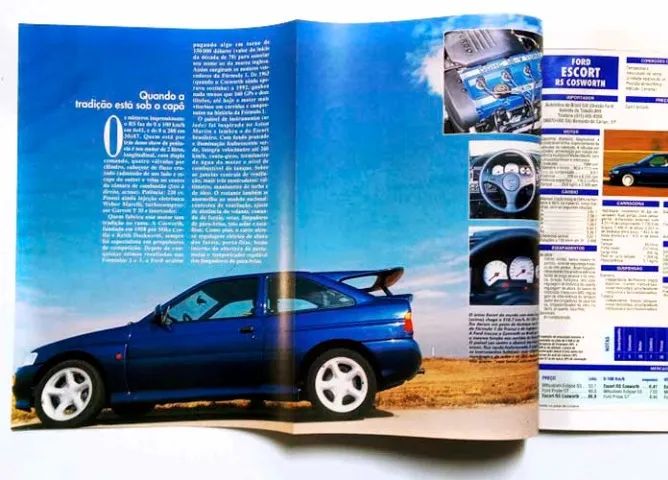 Chevrolet Calibra, Escort Cosworth, Fiat Tipo - Revista Quatro Rodas  - Foto 3