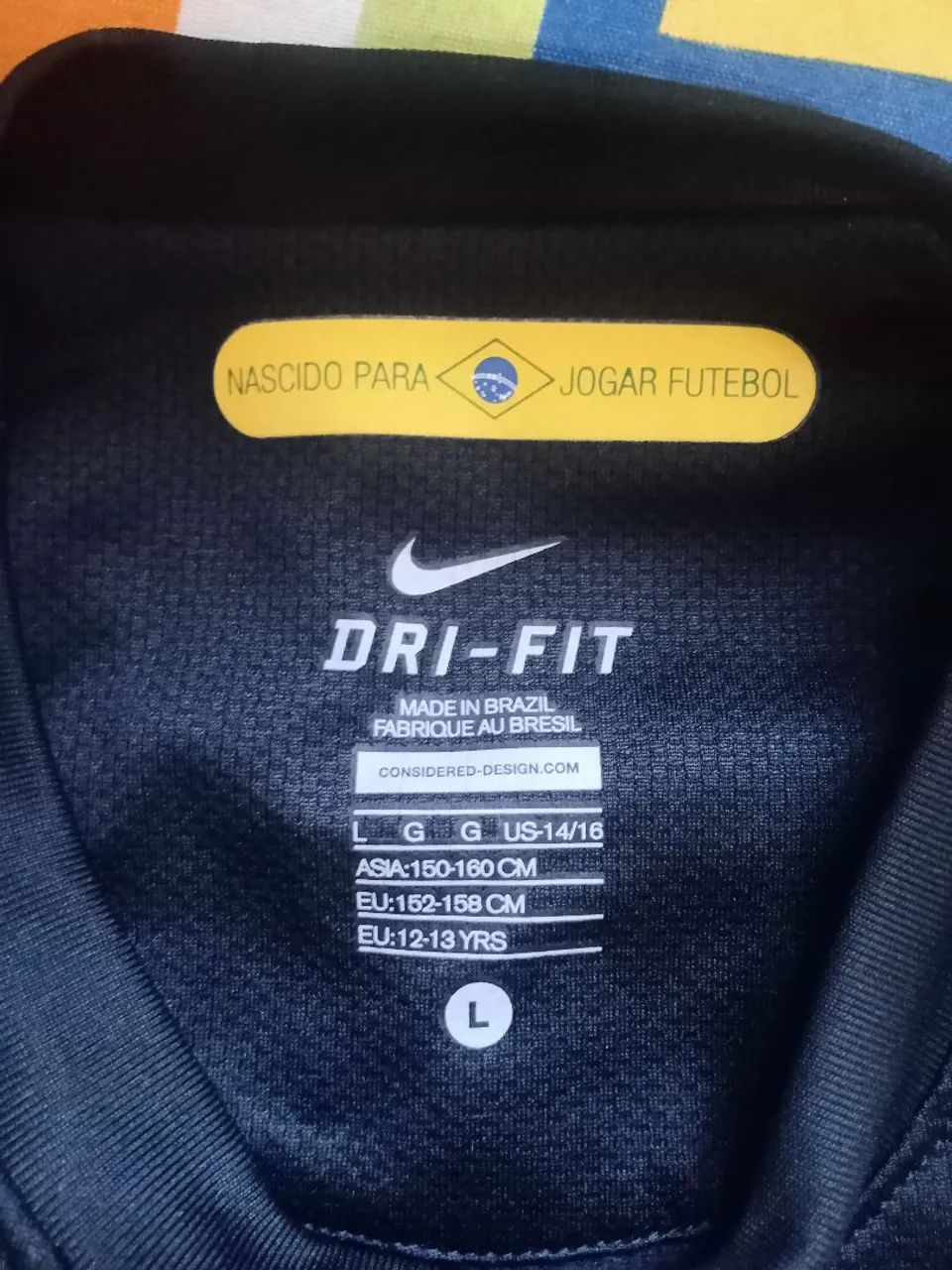 Camisa da Seleção Brasileira Infantil Oficial Goleiro Nike 2010 tamanho L - Foto 4
