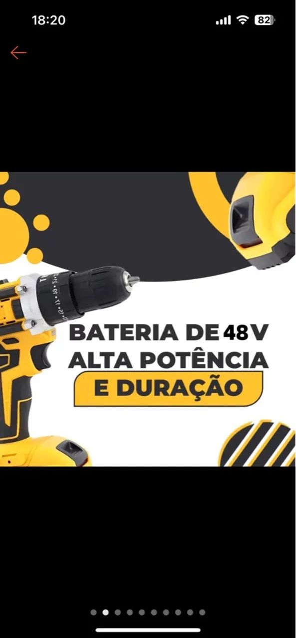 Parafusadeira e furadeira com 2 baterias 48v - Foto 4