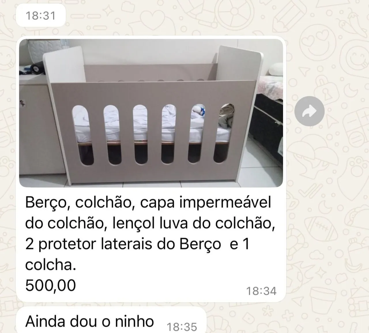 Berço Completo com Acessórios