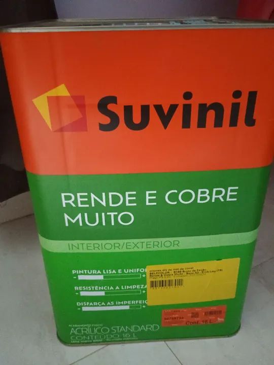 Tinta Suvinil - Rende e cobre muito - 16L