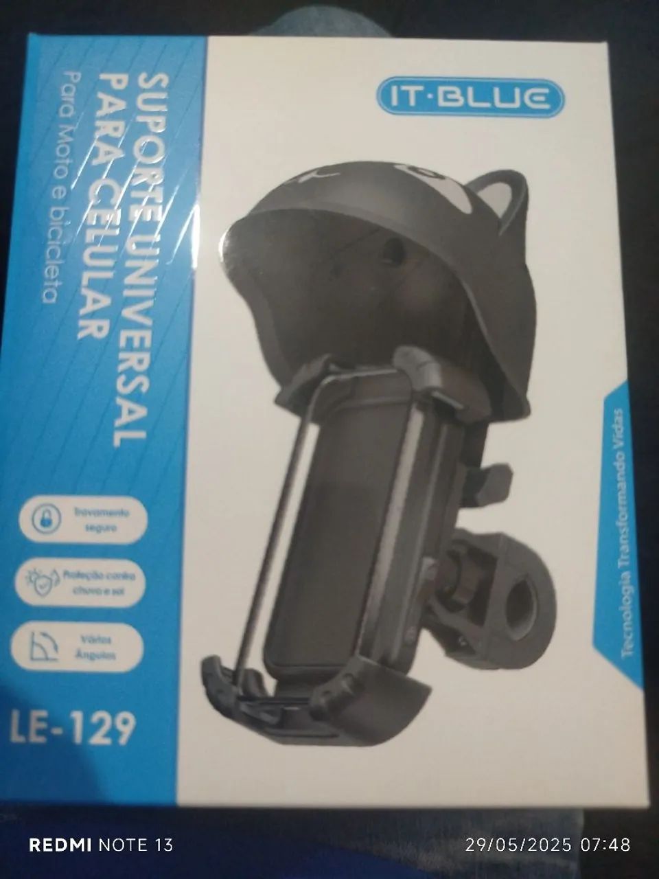 Suporte Universal para Celular para Moto e Bicicleta IT-BLUE LE-129