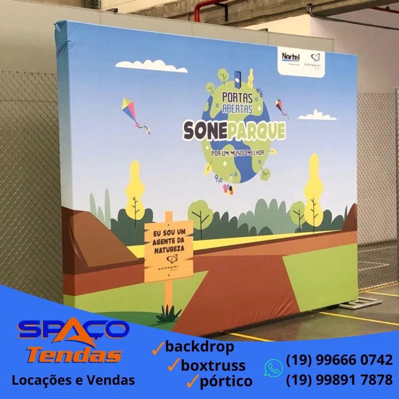 Backdrop - BoxTruss - Pórticos - Palcos - Piso Elevado - Praticável / SpaçoTendas  - Foto 2