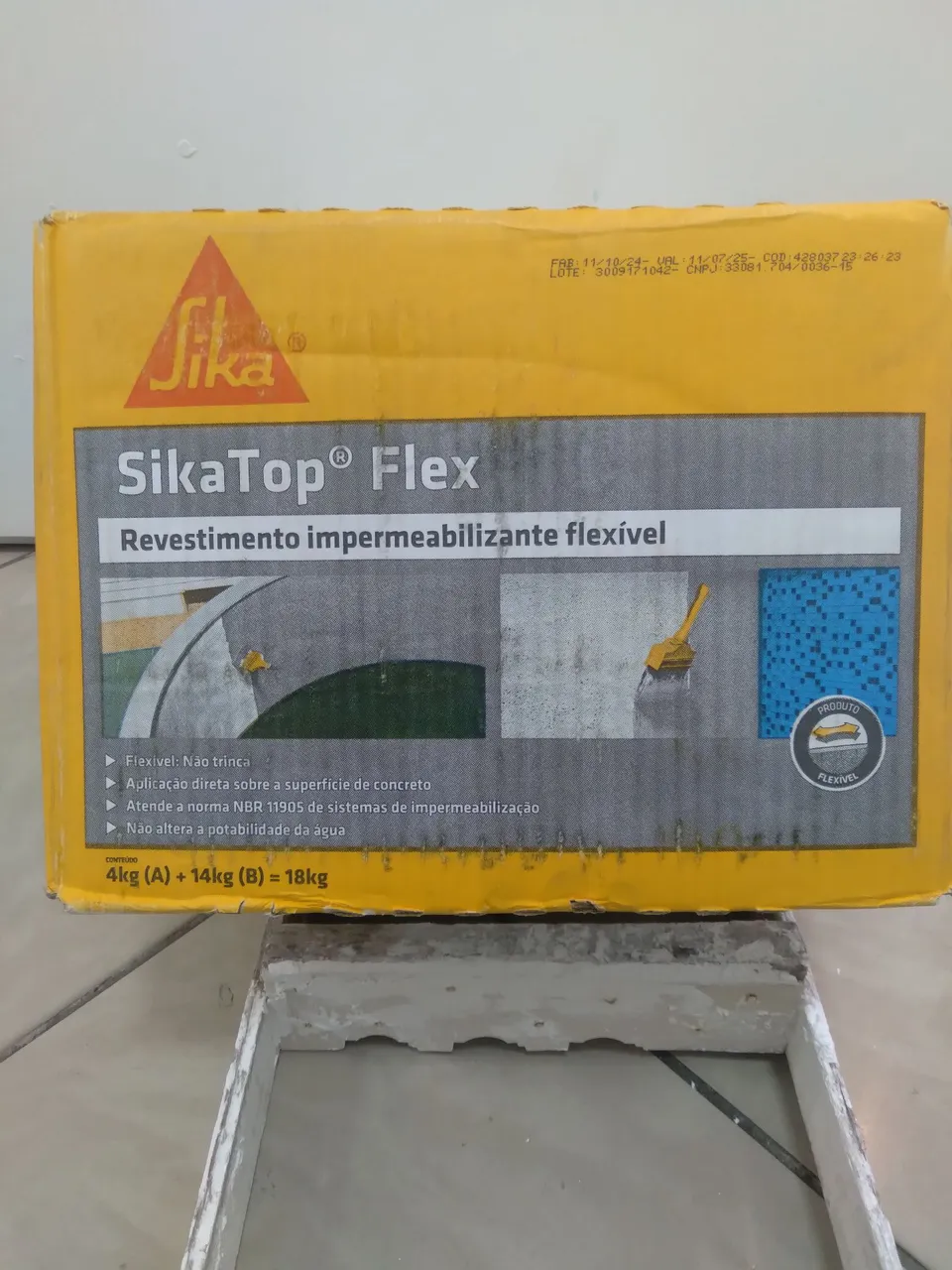 PROMOÇÃO VAL:11/07  SikaTop Flex - Revestimento Impermeabilizante Flexível 18kg