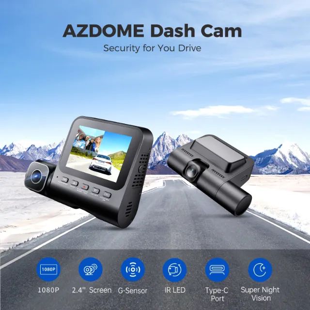 Câmera Veicular Azdome V600 Dual DashCam - Foto 3