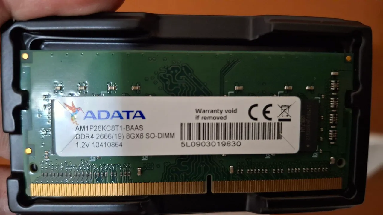 Memória RAM 8gb notebook