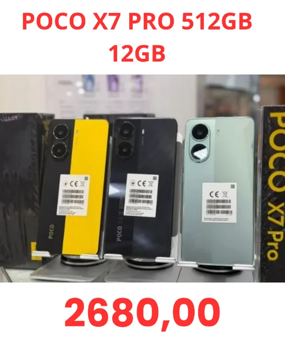 Poco X7 Pro 5G NFC 512Gb 12Gb Ram Lacrado Global Entregamos Garantia