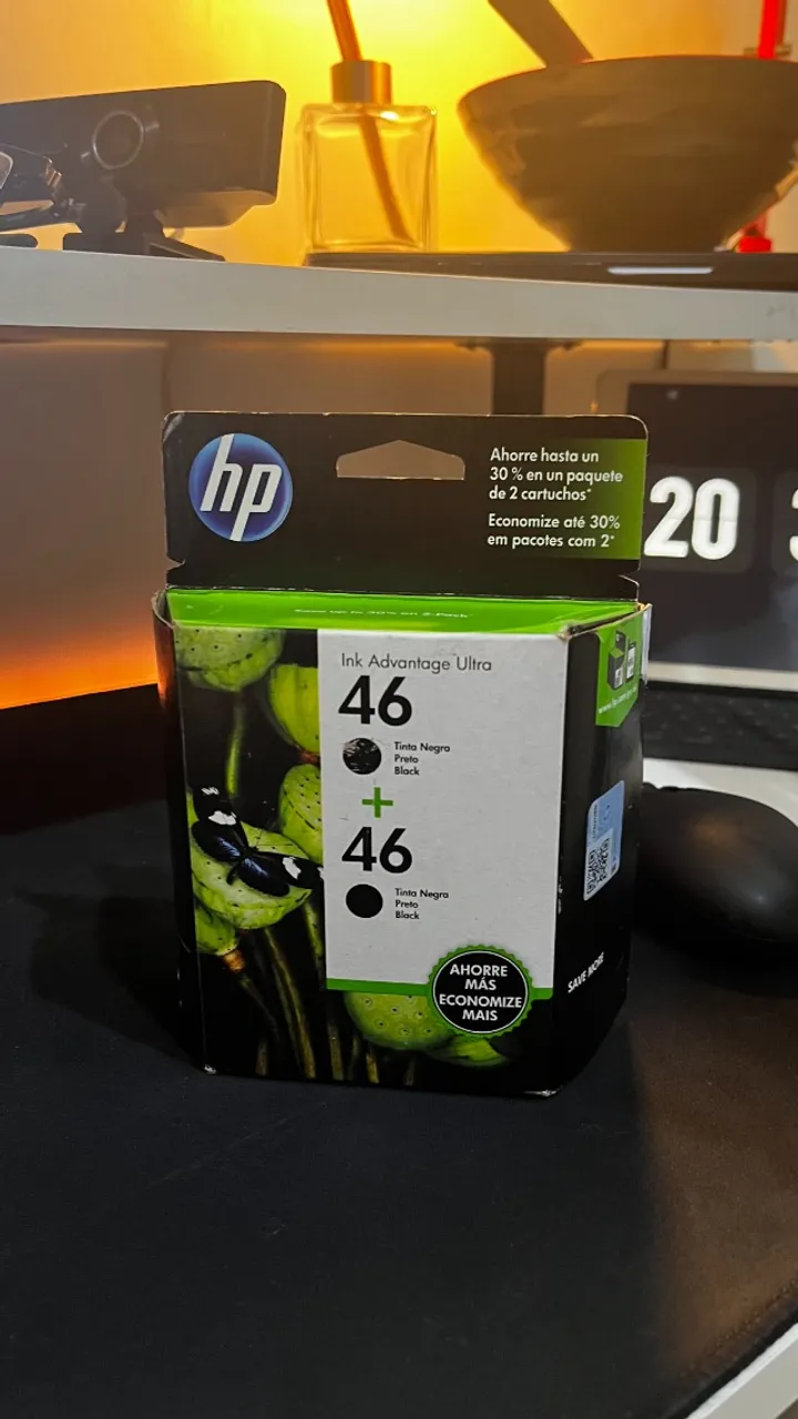 Kit 2 Cartuchos Pretos Hp 46 2529 4729 5738 5739