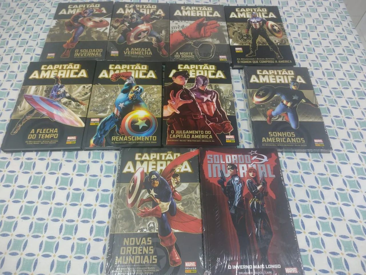 Capitão América - Fase Ed Brubaker - 16 Edições - Panini e Salvat