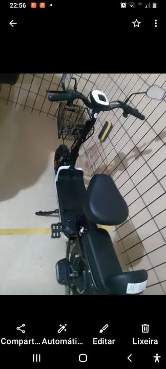 Moto elétrica Tailing com baterias de chumbo novas e super conservada. conservada! - Foto 4