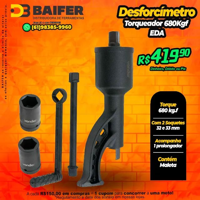 Desforcímetro Torqueador 680Kgf 9ZL EDA