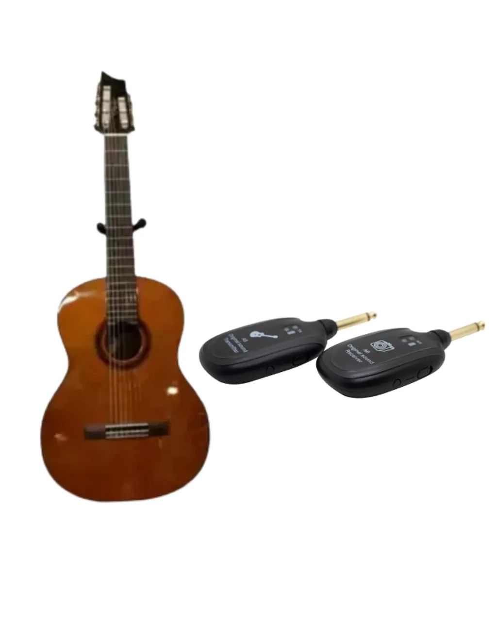 KIT Violão Condor Nylon 7 Cordas Eletrico Cn247E+RECEPTOR E TRANSMISOR SM-24 S/ FIO SMART