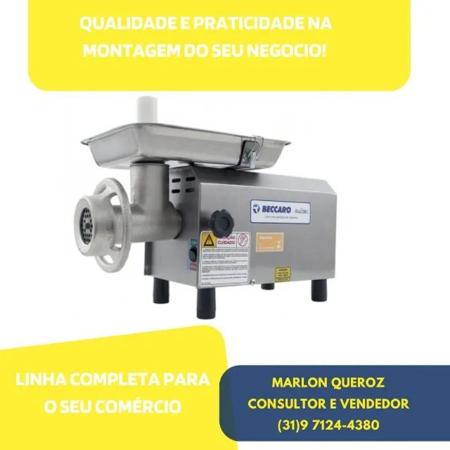 Moedor de Carne para Açougue Boca 08 Novo