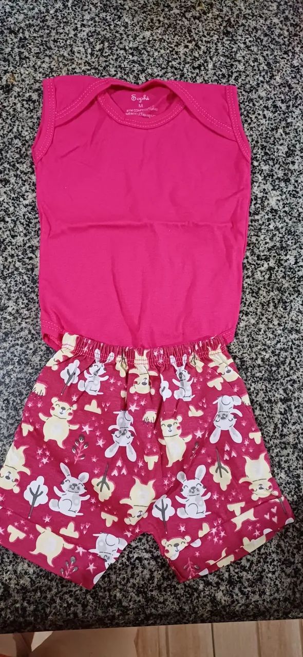 Conjunto Body e Shorts Infantil  - Foto 3