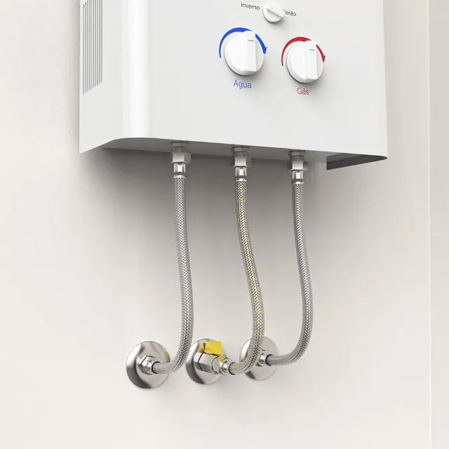 Kit Para Aquecedor Passagem C/Mini Val Flex 40Cm 180517-61 Blukit - Foto 3