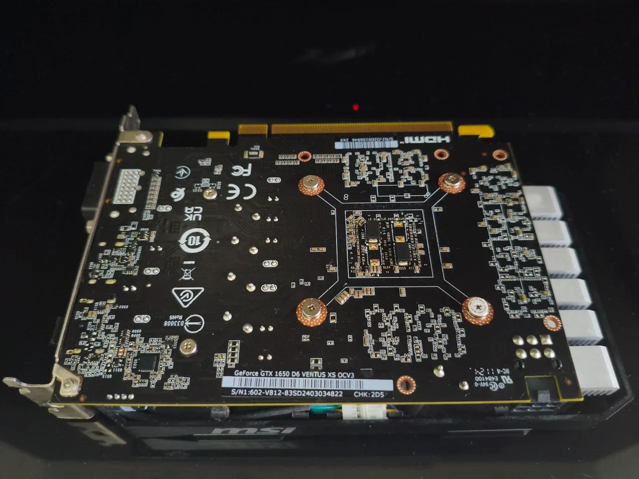 Placa de vídeo GTX 1650 4GB MSI - Foto 2