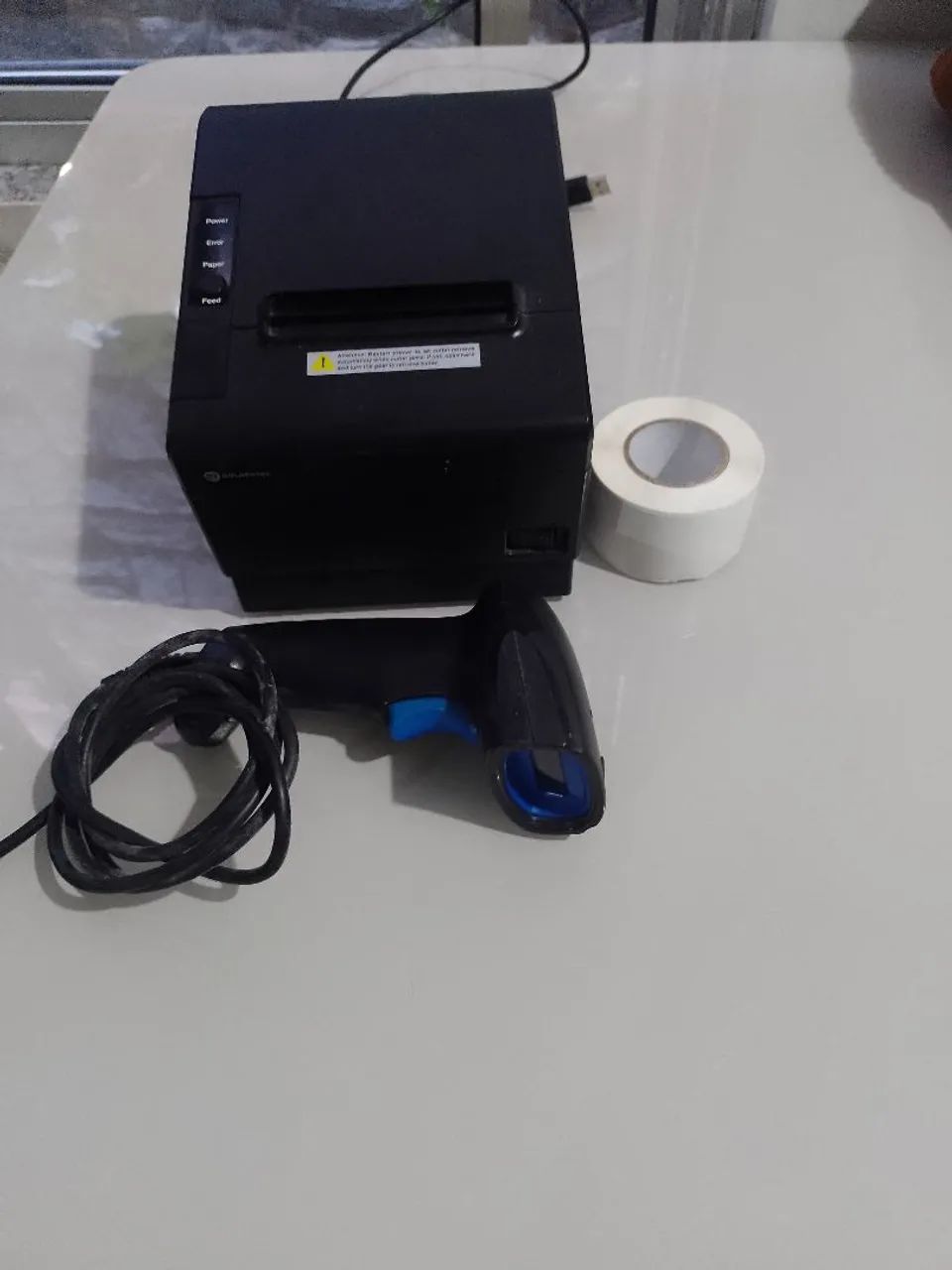 Kit completo impressora com leitor e as bobinas