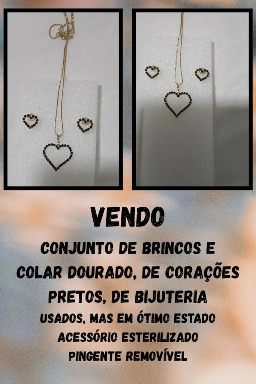 Kit de 4 bijuterias douradas  - Foto 2