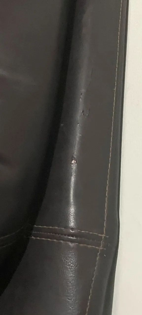 Sofá marrom escuro couro - Foto 5