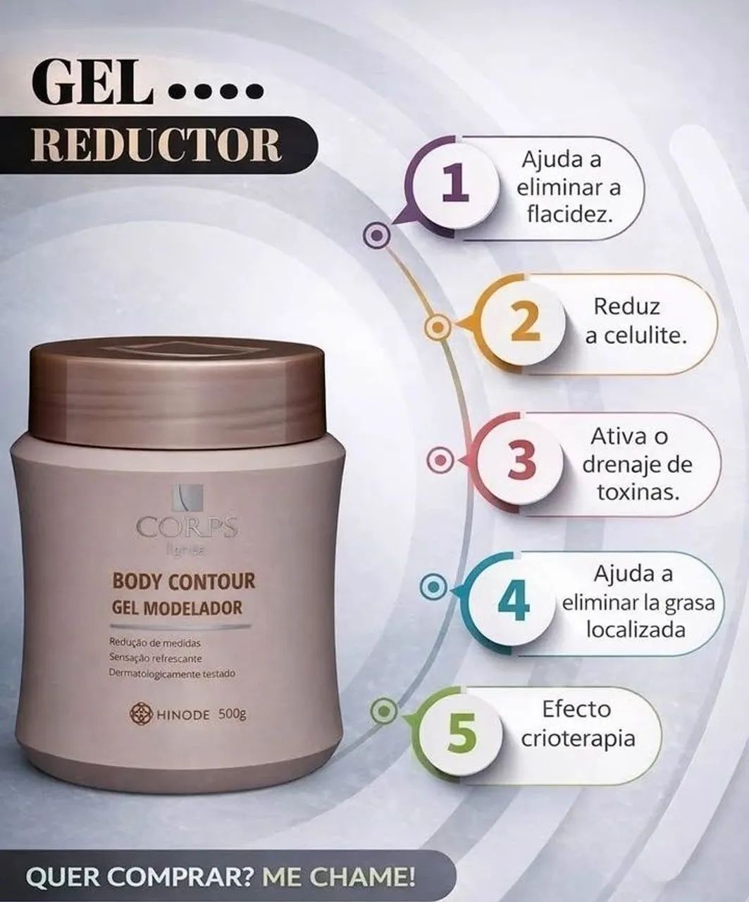 GEL CORPS HINODE REDUTOR DE GORDURA - Foto 3