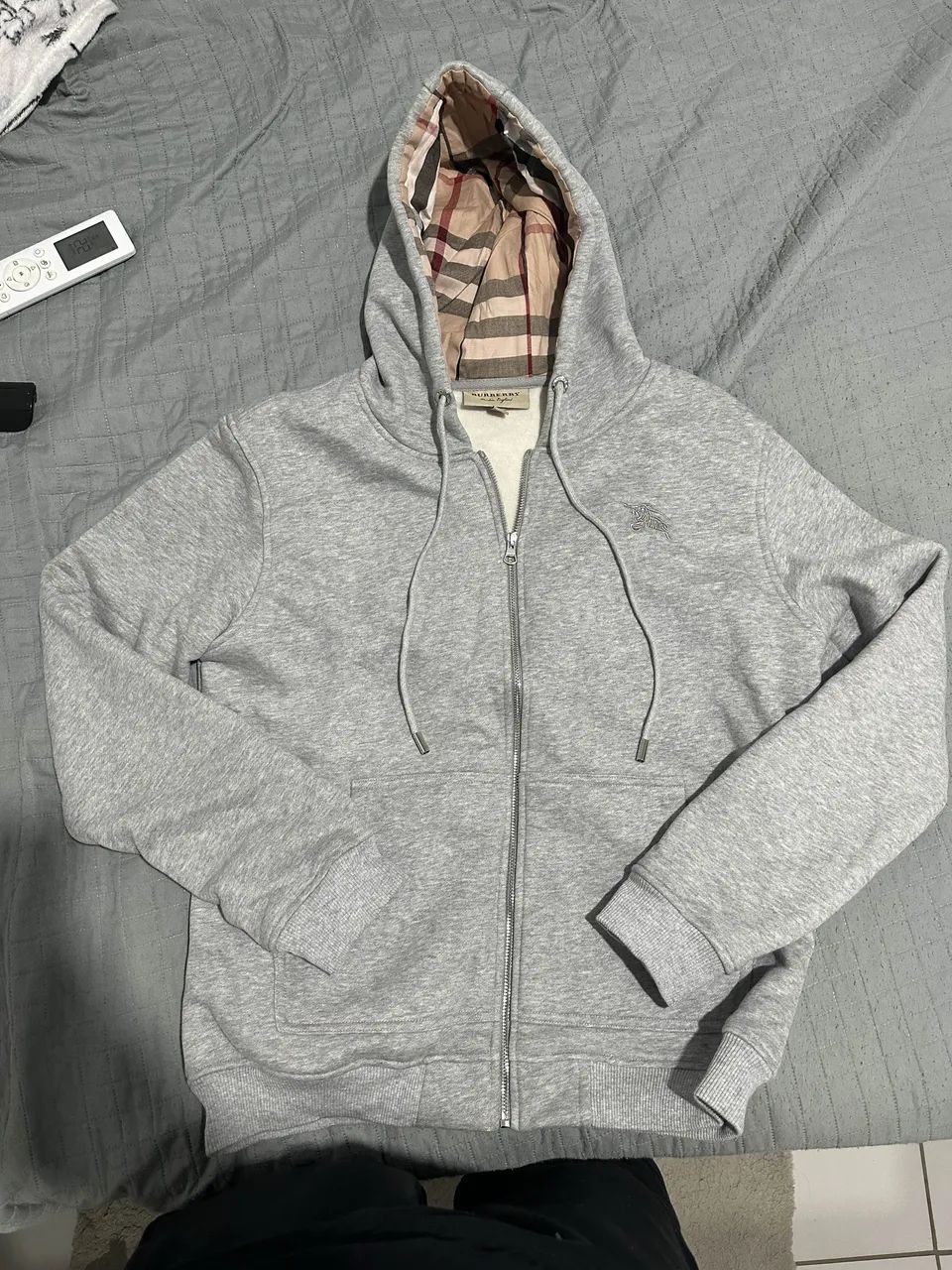 Moletom de zíper burberry