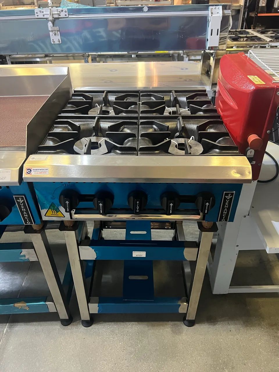 Fogão de bancada  industrial 4 bocas alta performance Venâncio novo 