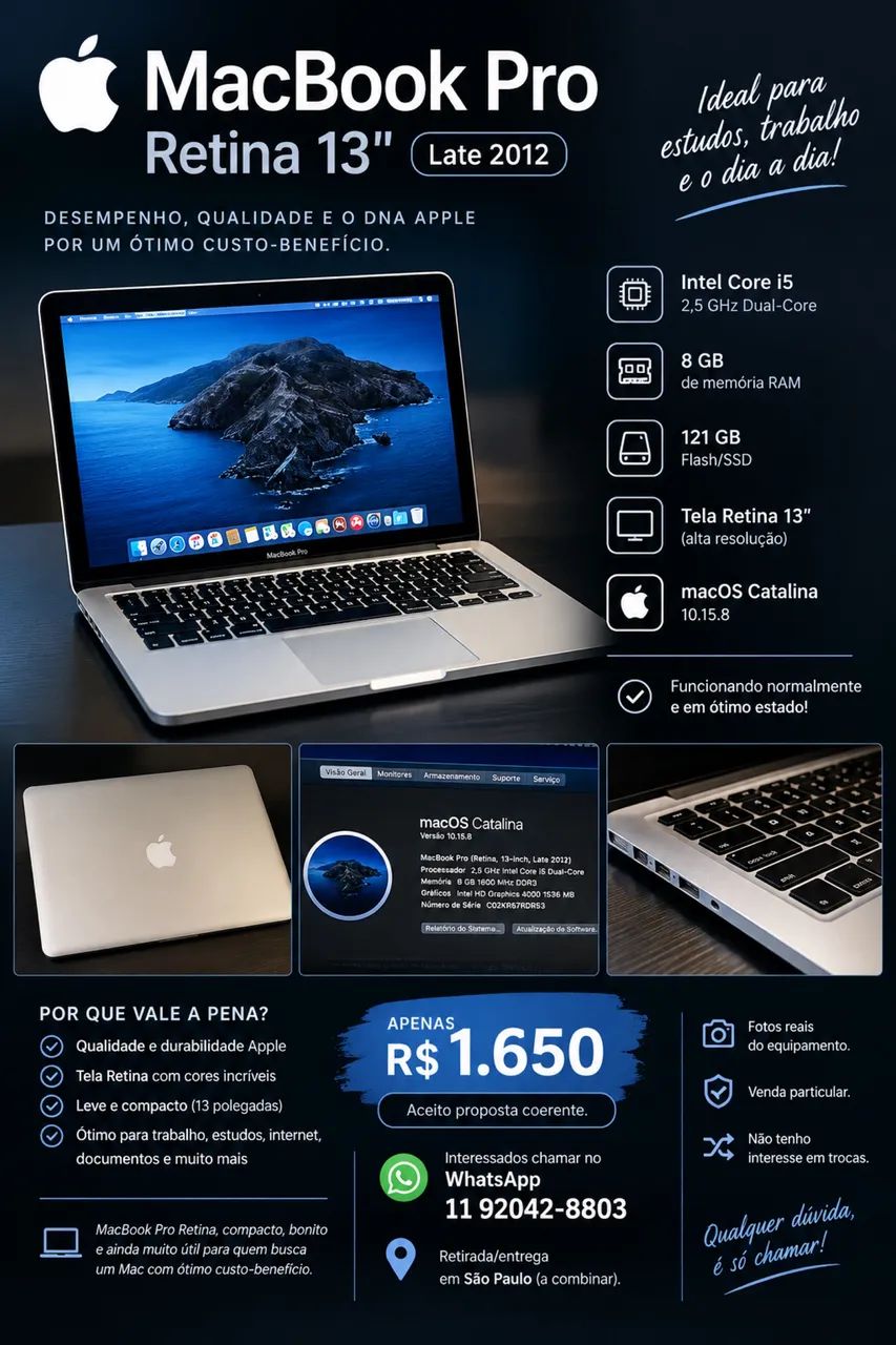 Venda de MacBook/ ACEITO TROCA - Foto 2
