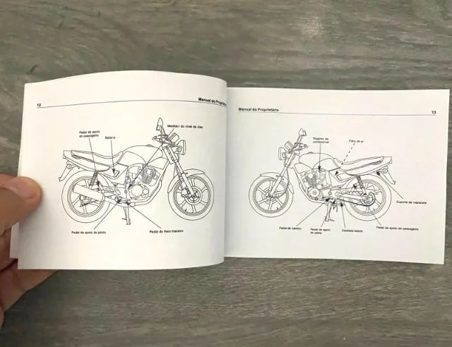 Manual do Proprietario CBX 200 Strada Manual Raro achar 