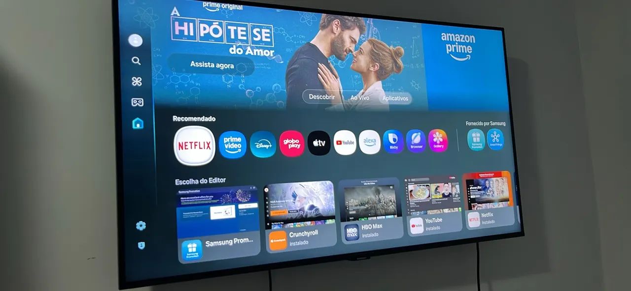 Smart TV Samsung 43" Crystal UHD 4K (CU7700) ? Impecável com Controle - Foto 2