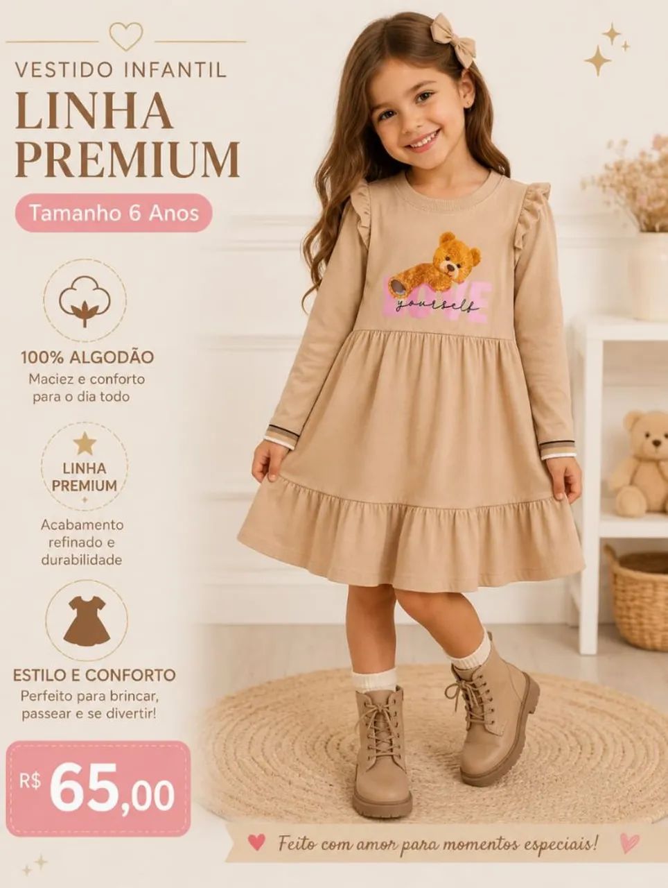 Vestidos infantil linha premium - Foto 4