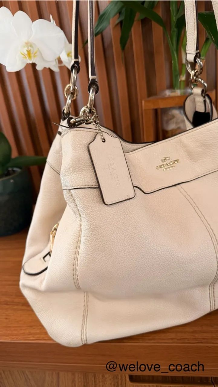 Bolsa saco Coach Off White - Foto 4