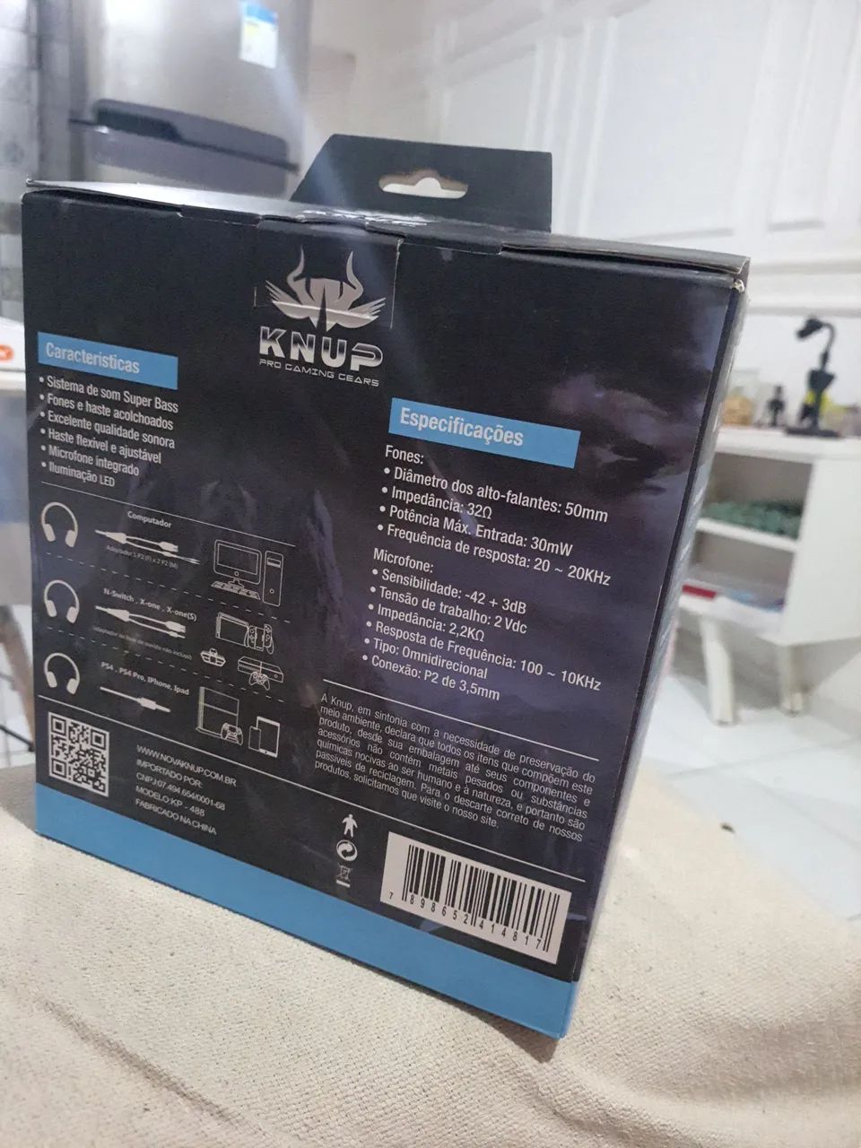 Headset kp 488 gamer rgb - Foto 3