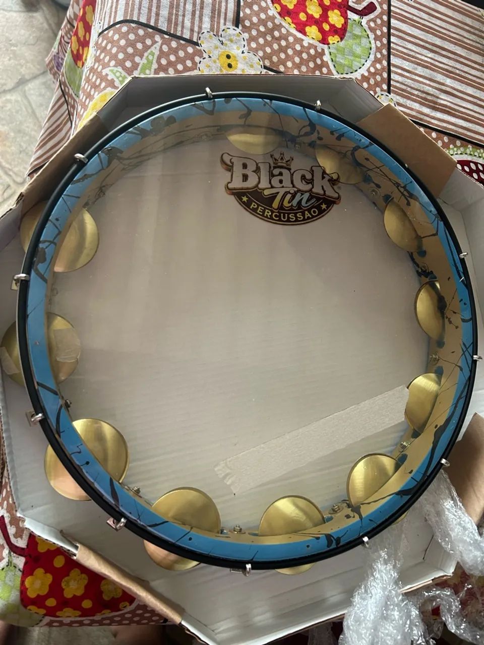 Pandeiro black Tin  - Foto 3