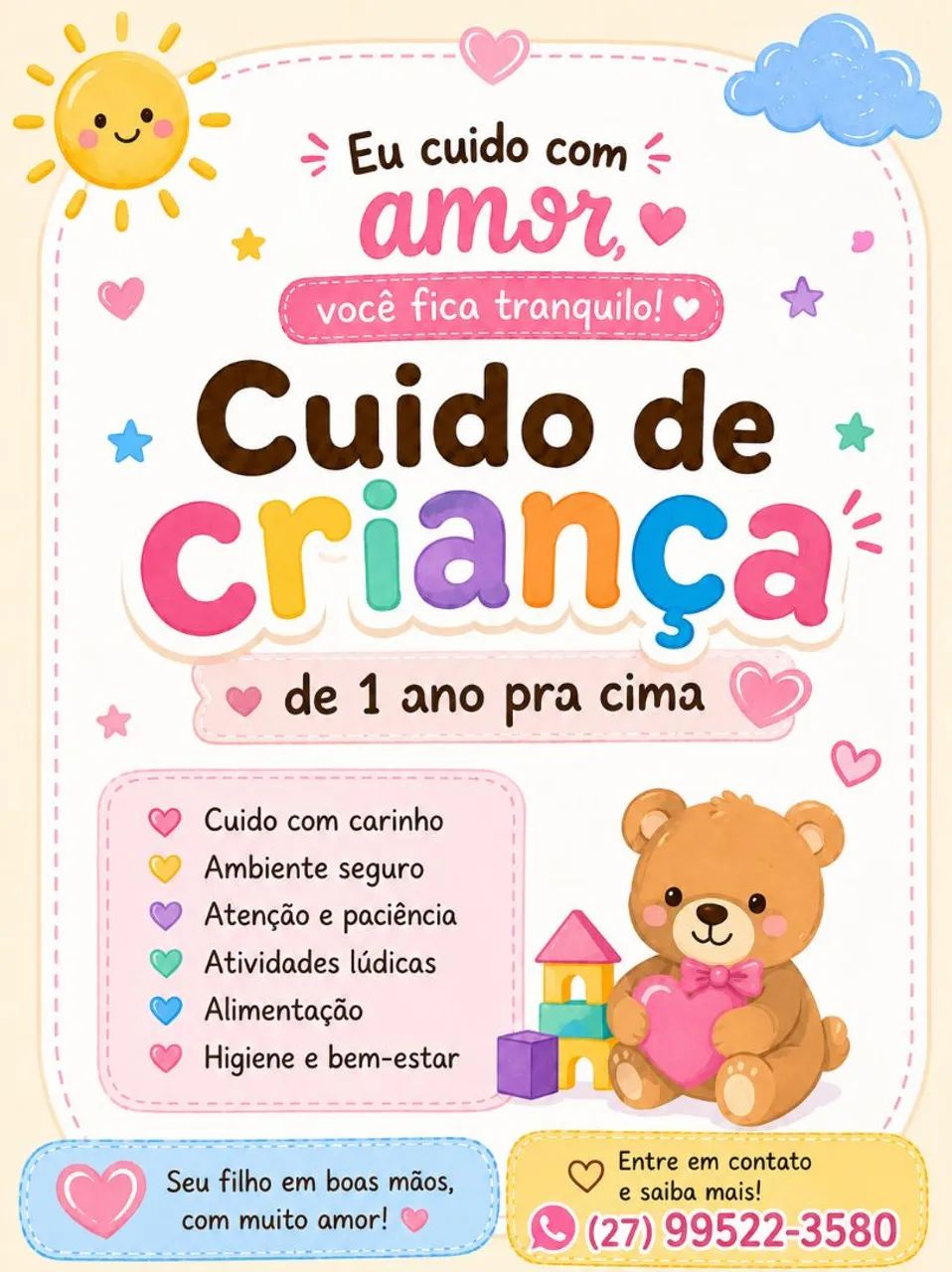 Cuido de crianças 