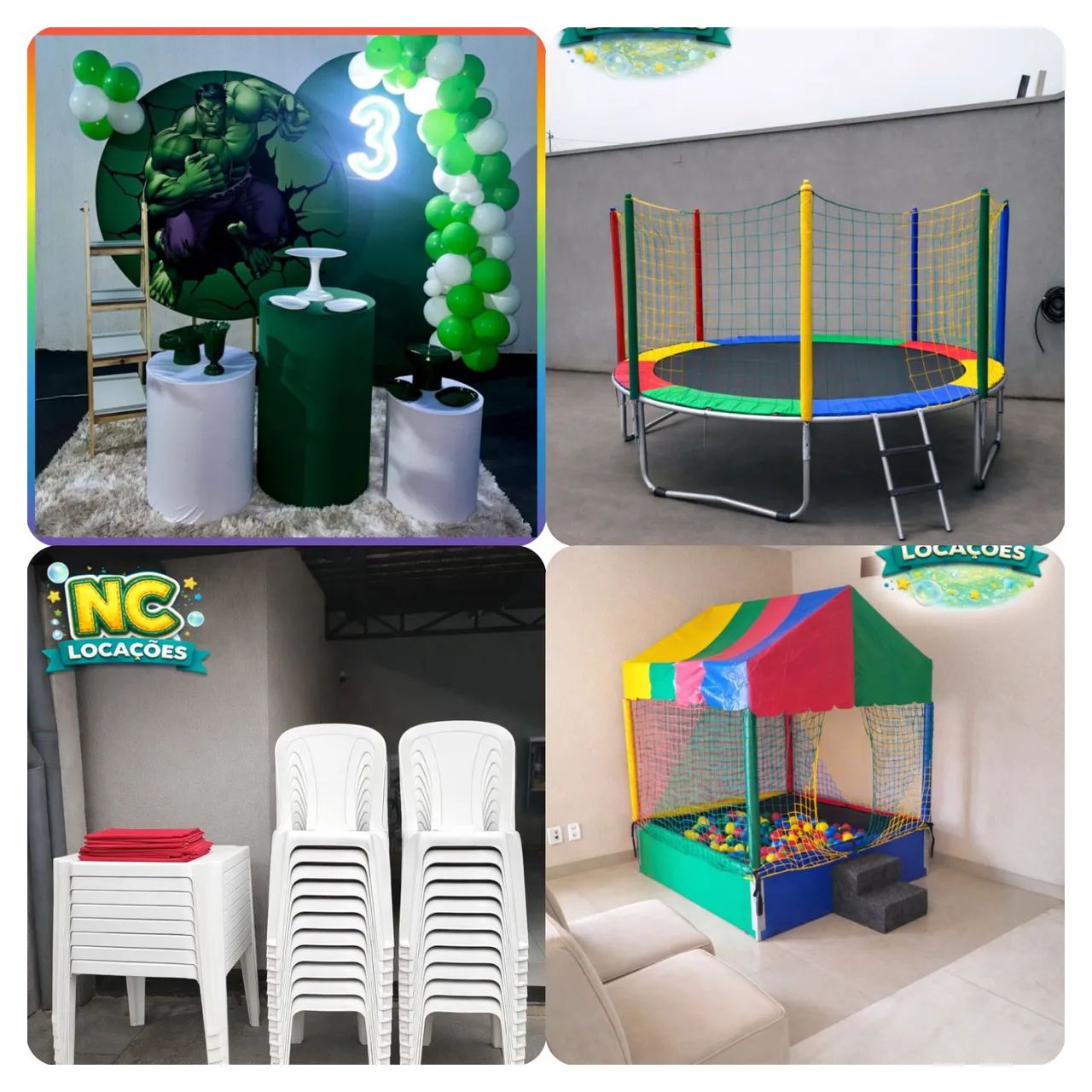 Locação de Pula-Pula, Mesas, Brinquedos e Decorações. - Foto 2
