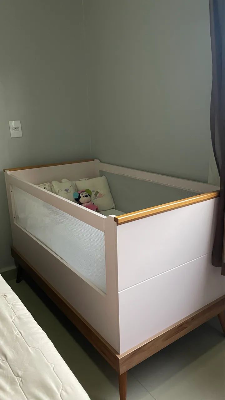 Berço MDF Rosa 