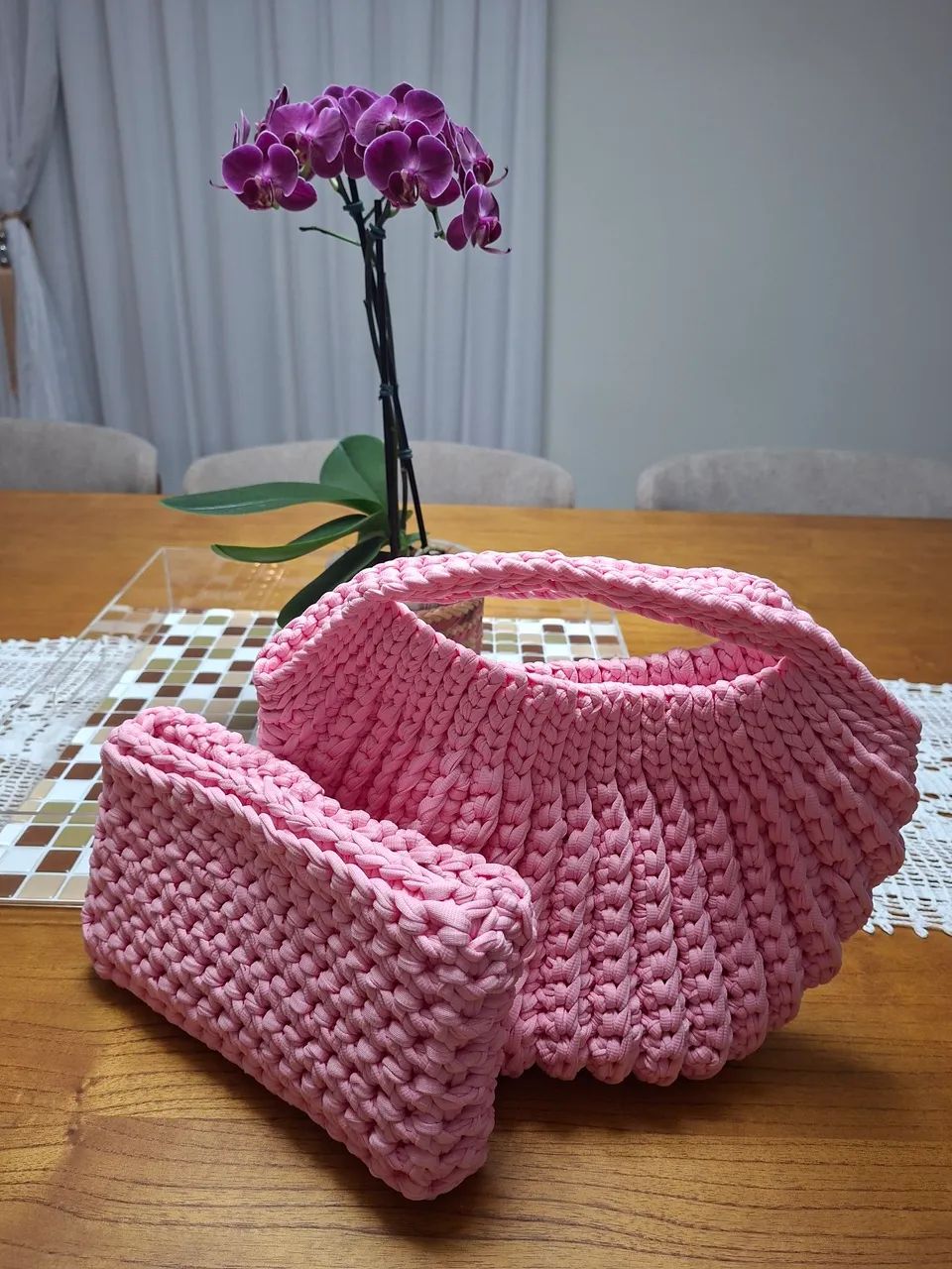 Bolsa e carteira crochê  - Foto 4