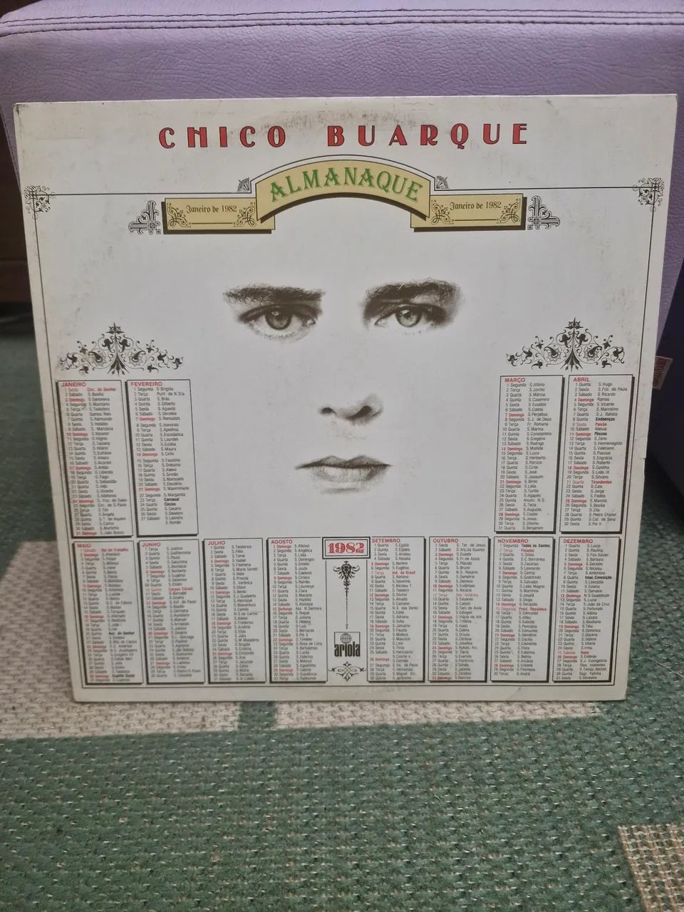 Disco Vinil  LP - Chico Buarque - Almanaque - com encarte